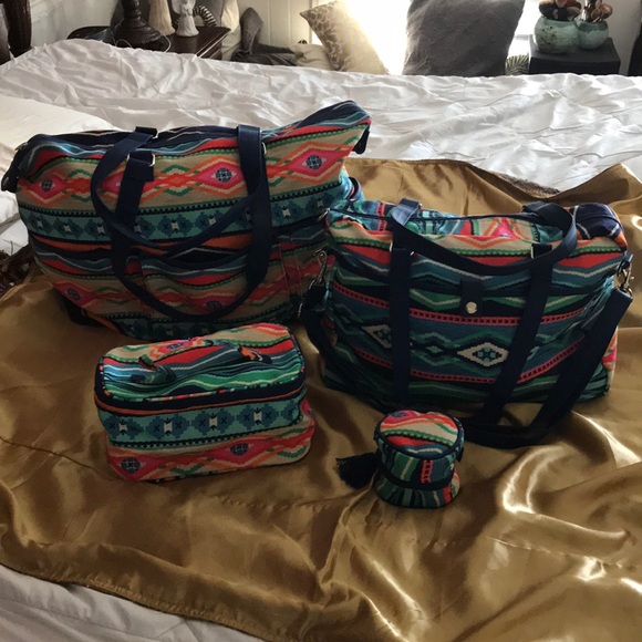 Buckhead Betties Other - Aztec Print Travel Bags